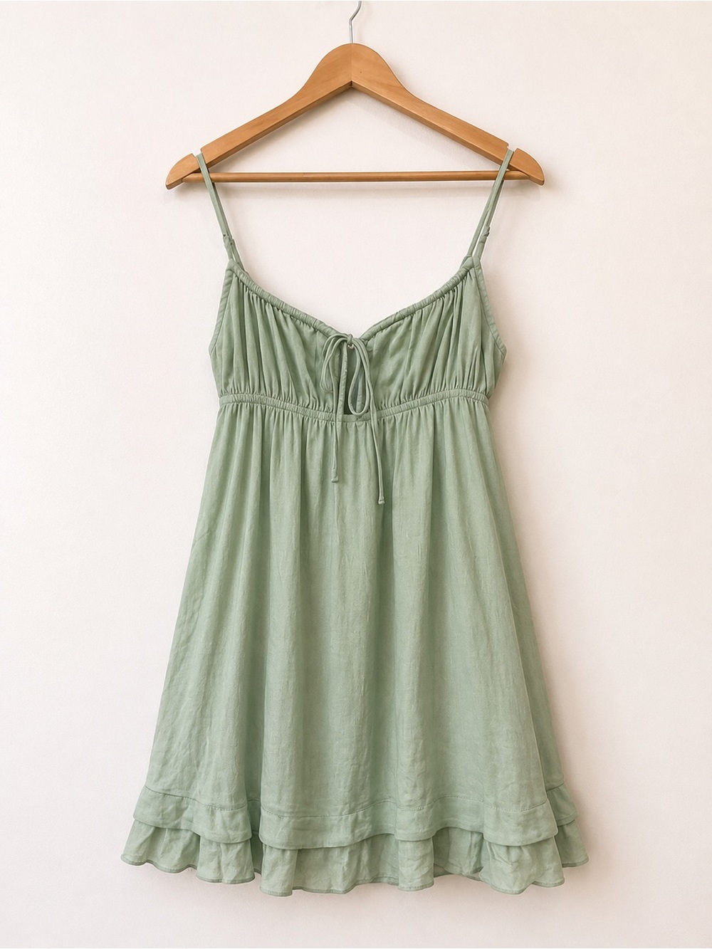 NWT Princess Polly Empress of Love Mini Dress Sage Green US 8